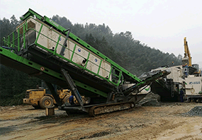Crawler Mobile Construction Waste Recycling Plant In Hunan