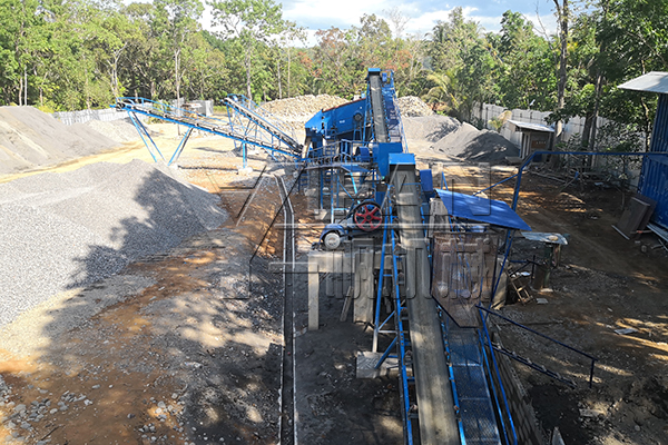 river pebble production line